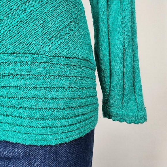 Vintage Just Nort Green knit Beaded Sweater - Picture 4 of 11